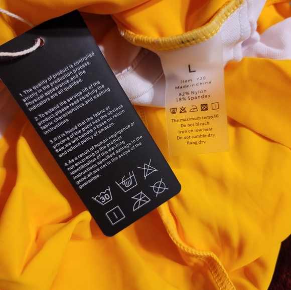 NWT ELEGANT FLOWING FLOUNCE TOP HIGH WAISTED SWIM BATHING SUIT LARGE BIKINI - Picture 12 of 12